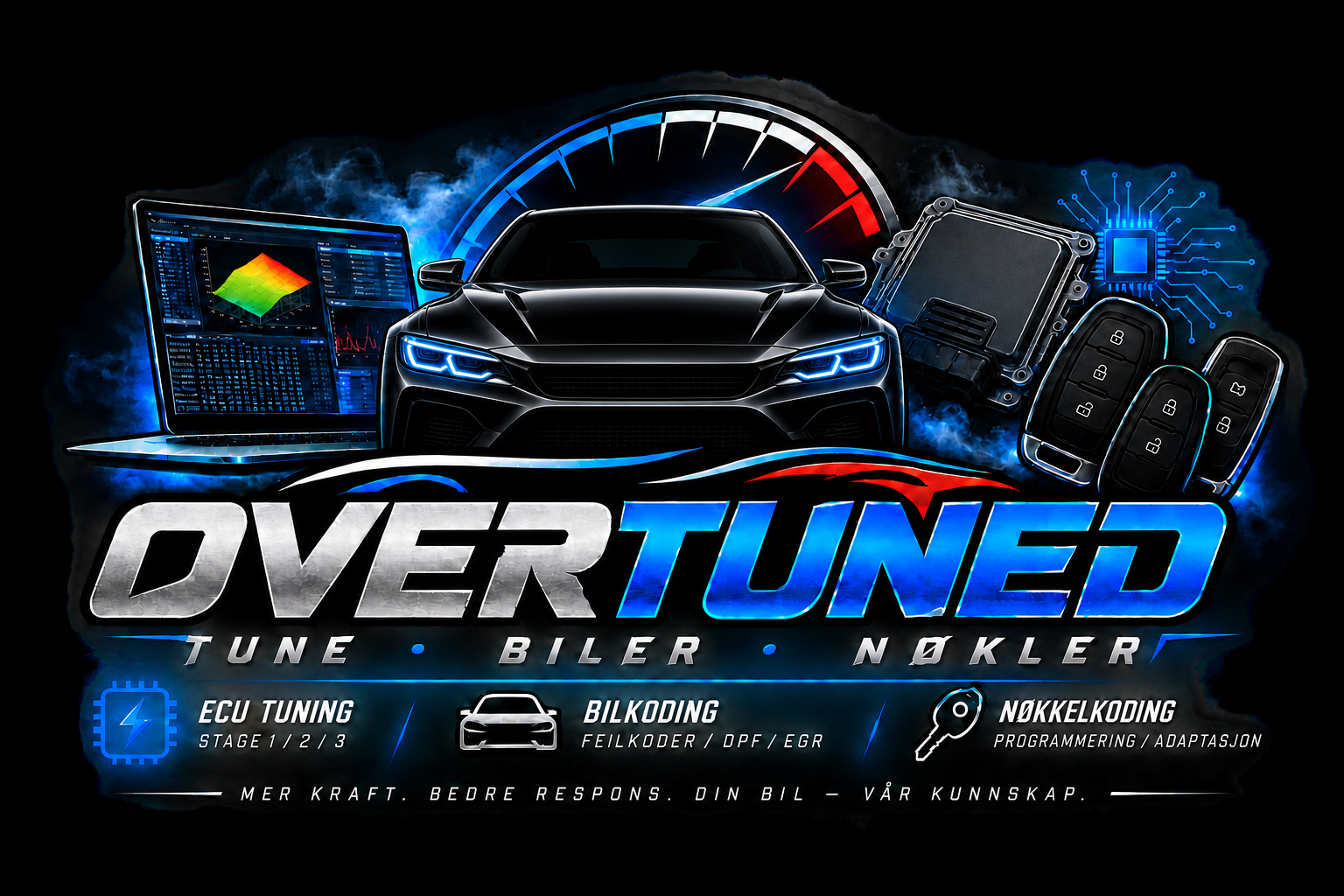 OVERTUNED – tuning, bilkoding og nøkkelprogrammering